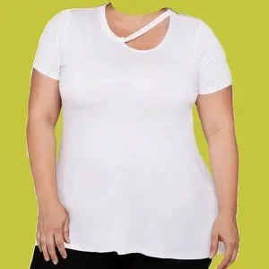 SALE Ashley Stewart Plus Size Shirt Size 18 20 Short Sleeve Blouse 18W 20W  NEW